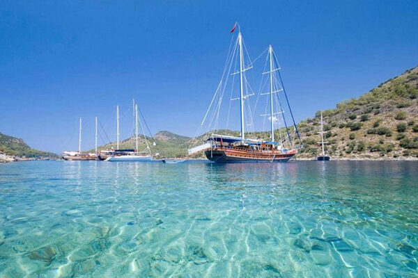 Mediterranean Blue Cruise from Fethiye to Olympos